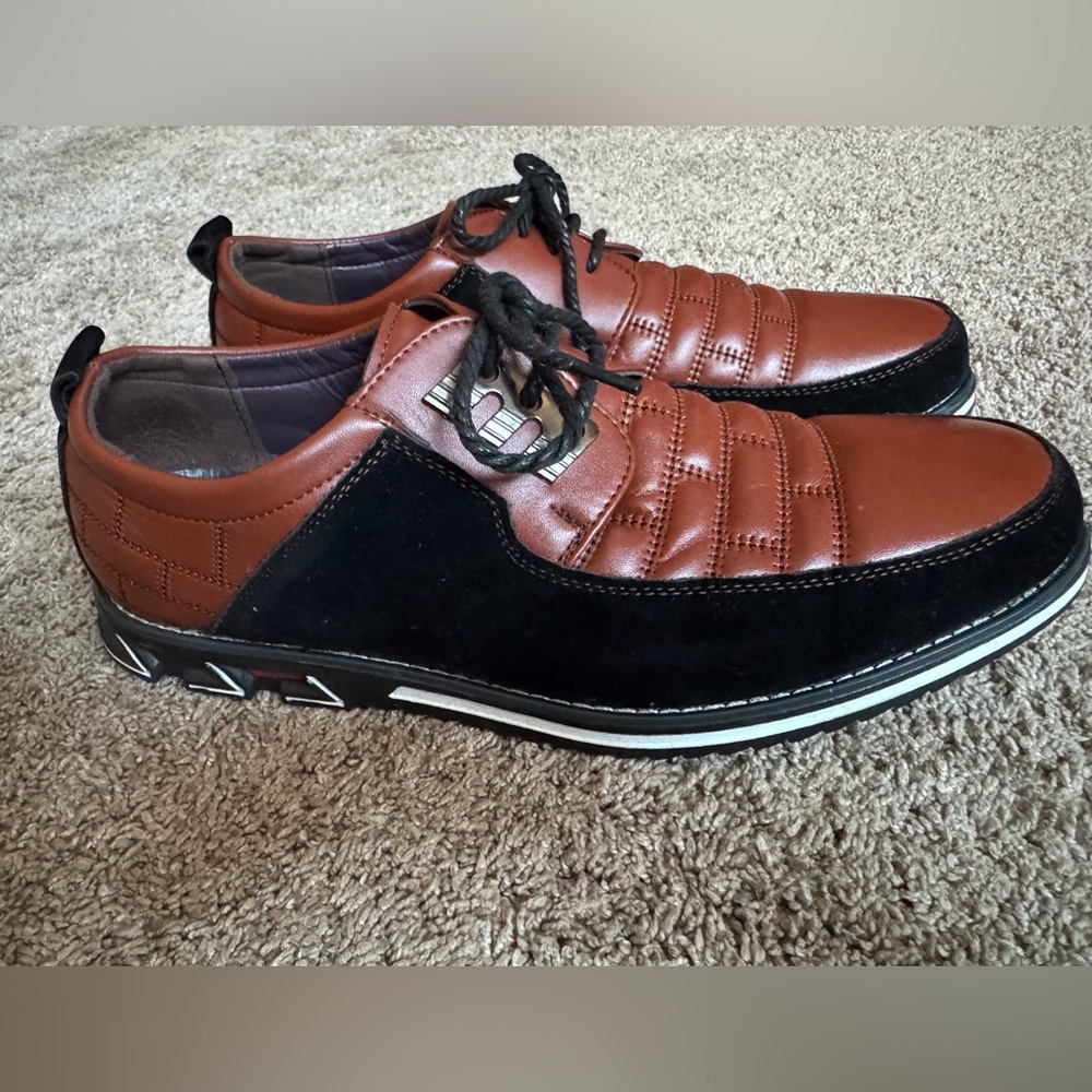 Men's Black and Brown Dress Shoes